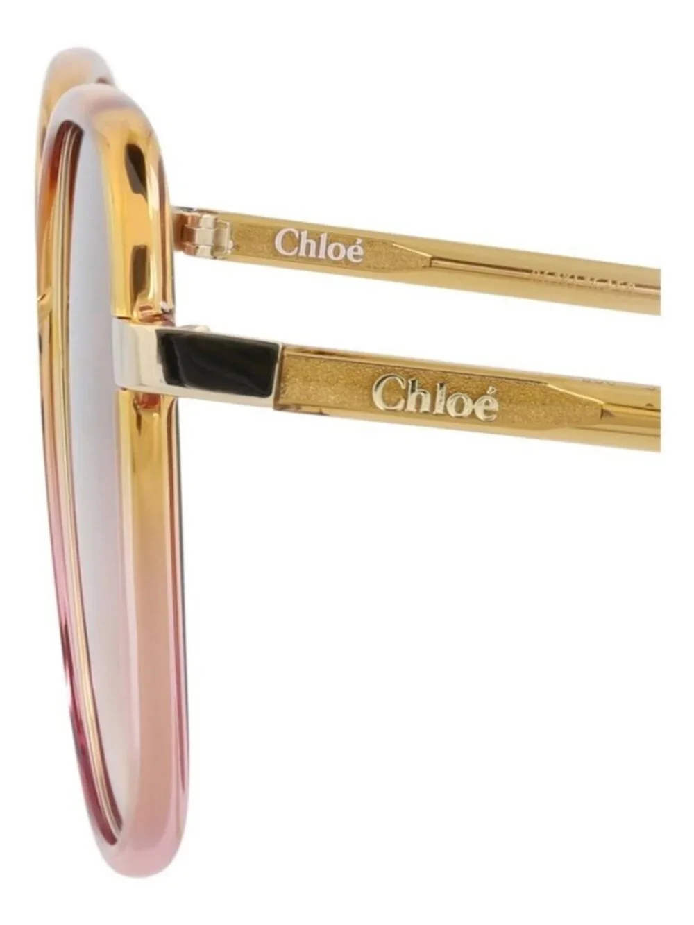 New Chloé Womens Square/Rectangle Yellow Yellow Orange Fashion Designer Sunglass
